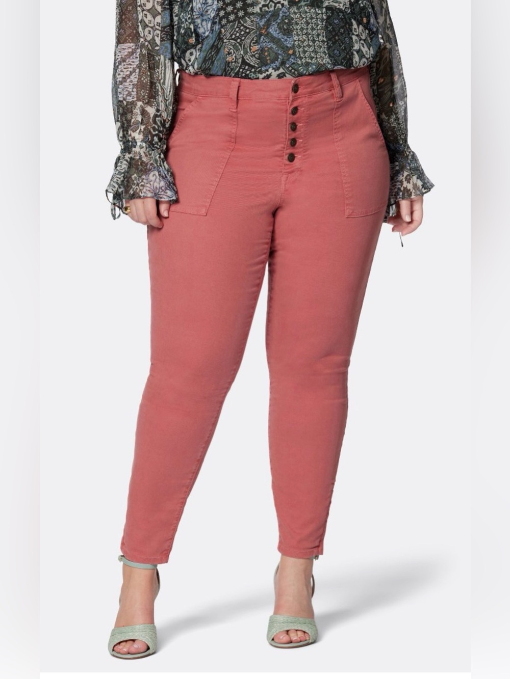 Joie Hugh rise Maxine Park Skinny canyon rose pink jeans size 28W
